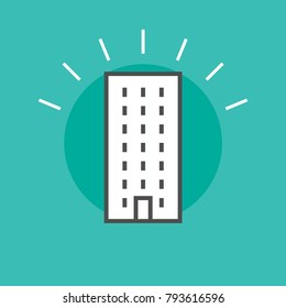 Residential and real estate vector icon