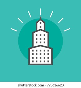Residential and real estate vector icon