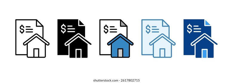 Residential Renovation Icon Set Multiple Style Collection