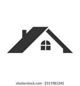 Residential roof  icon logo design template