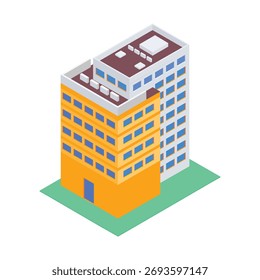 Icono del Vector de la torre residencial que puede modificar o editar fácilmente
