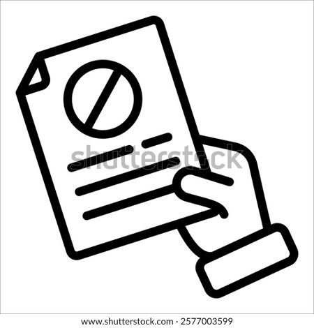 Resignation Icon Element For Design