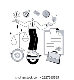 Resilience abstract concept vector illustration. Training mental strength, building emotional resilience, psychological flexibility, resilient personality, coping with problems abstract metaphor.