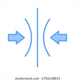 Ilustración vectorial de icono azul de resiliencia
