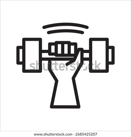 Resilience endurance simple line icon