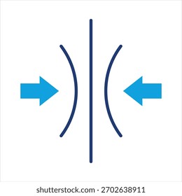 Ilustración vectorial de icono azul plano de resiliencia