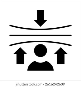 resilience glyph icon vector illustration