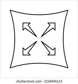 Resilience icon. Elastic material sign. Quality design element. vector illustration on white background.