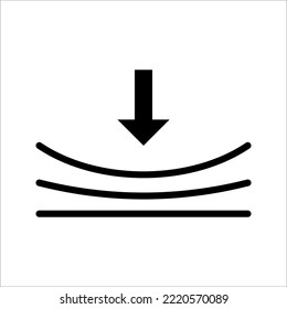 Resilience icon. Elastic material sign. Quality design element. vector illustration on white background.