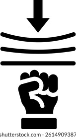 Resilience Icon Glyph Vector Illustration