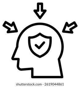 Resilience icon line vector illustration