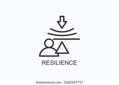 Resilience Icon Or Logo Isolated Illustration