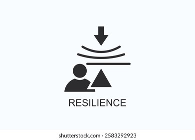 Resilience Icon Or Logo Isolated Illustration