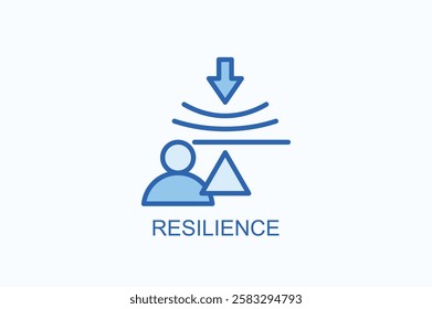 Resilience Icon Or Logo Isolated Illustration