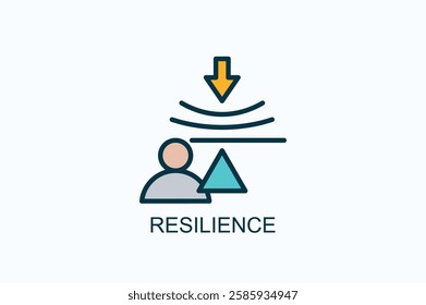 Resilience Icon Or Logo Isolated Illustration