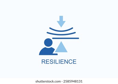 Resilience Icon Or Logo Isolated Illustration