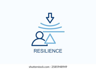 Resilience Icon Or Logo Isolated Illustration