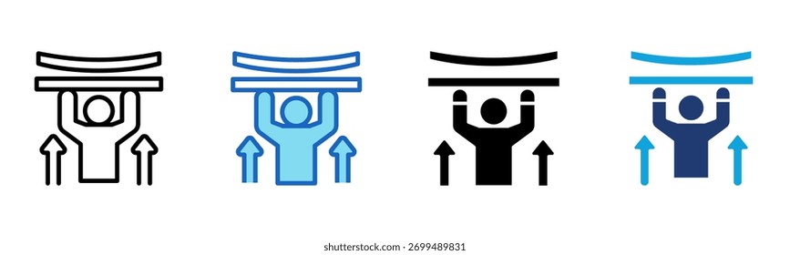 Resilience icon Multi Style Vector Illustration