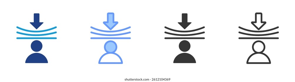 Resilience icon set multiple style collection