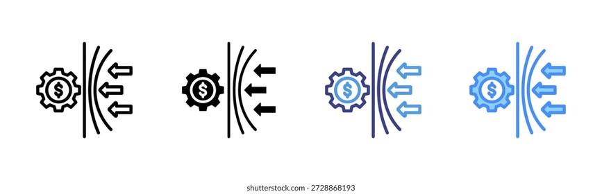 Conjunto de iconos de resiliencia Colección de estilos múltiples