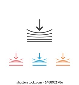 Resilience icon set on white. Vector illustration