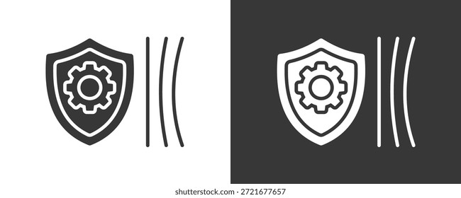 Conjunto De Iconos De Resiliencia Colección De Vector Aislada En Blanco Y Negro
