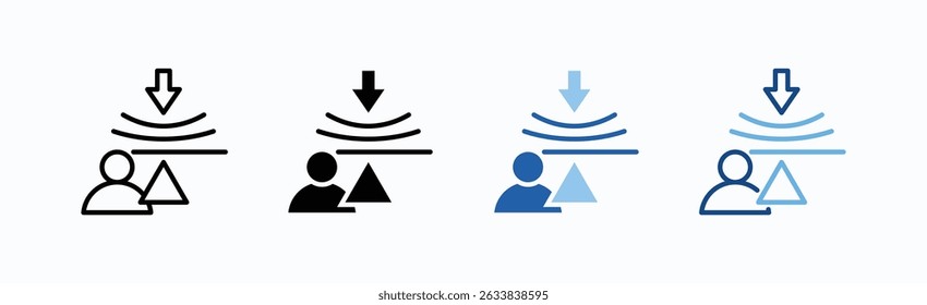 Resilience Icon Sheet Multiple Style Collection Isolated Vector