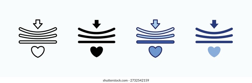 resilience Icon Sheet Multiple Style Collection Isolated Vector