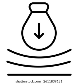 Resilience icon Simple outline vector logo