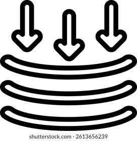 Resilience Line Vector Icon Design