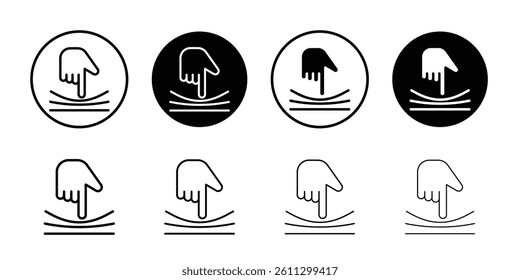 Resilience material icon Flat illustration sign