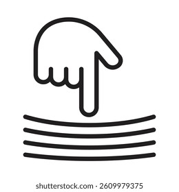 Resilience material icon Line Art Logo set