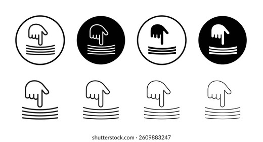 Resilience material icon Simple thin outline