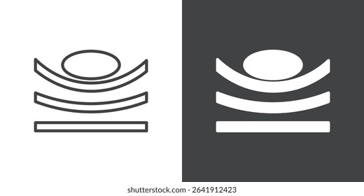 Resilience material icon symbol illustration logo