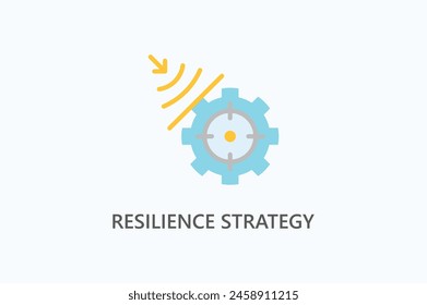 Resilience Strategy Vector Icon Or Logo Illustration