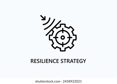 Resilience Strategy Vector Icon Or Logo Illustration