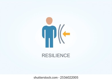 Ilustração De Símbolo De Símbolo De Vetor Ou De Logotipo De Resiliência