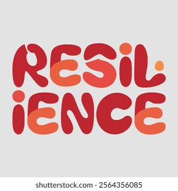 Resilience Vector Typography about Lunar New Year 