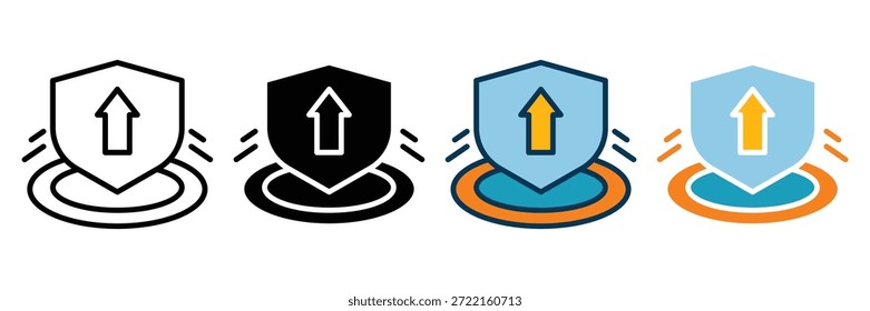 Icono de Web de resiliencia colección de estilo múltiple