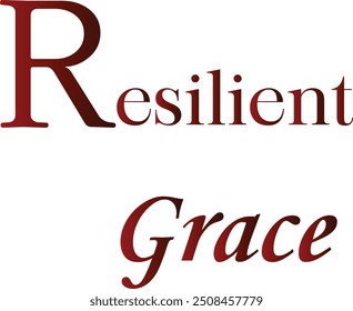 Resilient Grace T-Shirt kreatives Design mit Sonderangebot