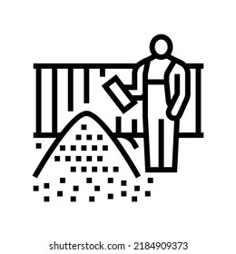 resin bound surfaces line icon vector. resin bound surfaces sign. isolated contour symbol black illustration