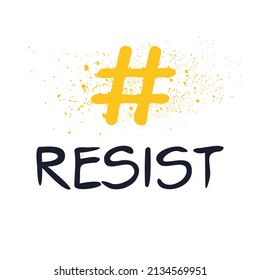 Redet Hashtag Text, Vektorgrafik.