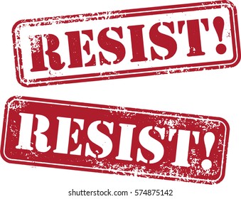 Resist Rubber Stamp Imprint