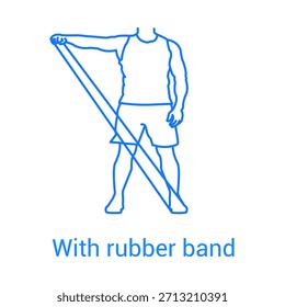 Vector de icono de ejercicio de banda de resistencia

Símbolo de contorno de entrenamiento de banda de goma