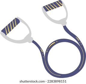 Resistance band hand drawn illustration