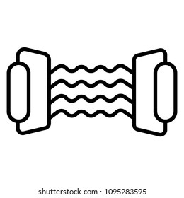 Resistance band icon