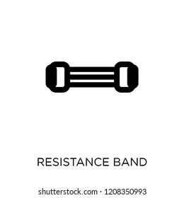 Resistance band icon. Resistance band symbol design from Gym and fitness collection. Simple element vector illustration on white background.
