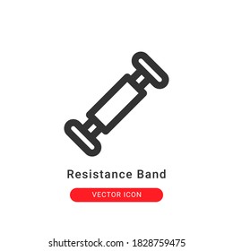 resistance band icon vector illustration. resistance band icon outline design.