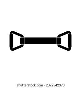 resistance band icon, resistance band vector sign symbol