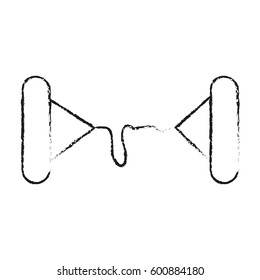 resistance band sport or health icon image 